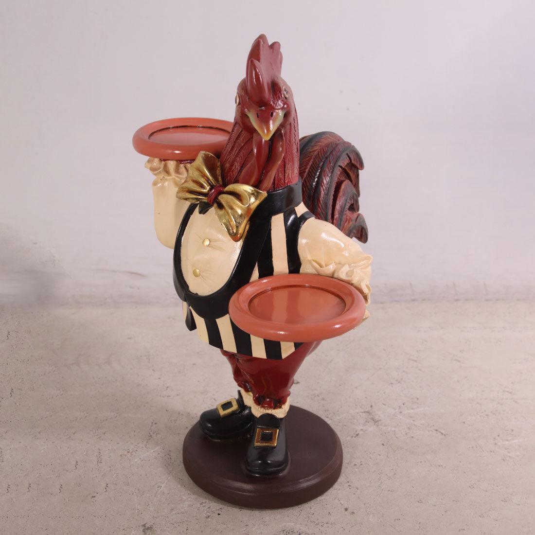 Small Rooster Butler Statue