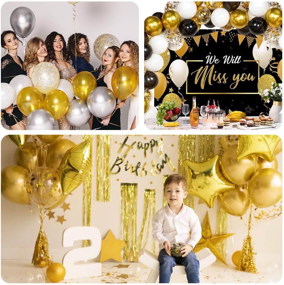 Gold Balloons 12 Inch Metallic Gold Balloons For Birthday Party Balloons For Gold Balloon Garland Christmas Balloons Gold Latex Balloons