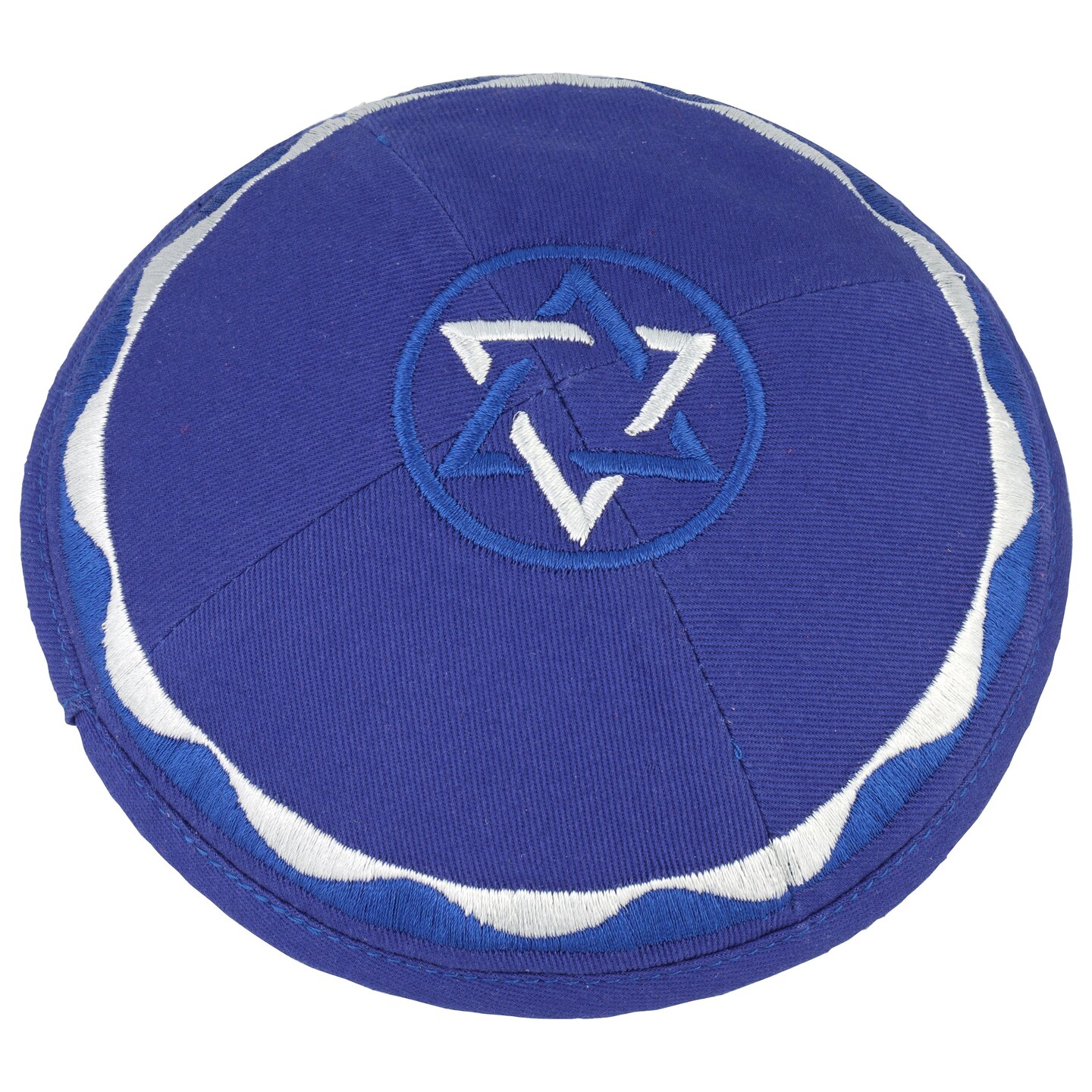 Kippah Blue Cotton