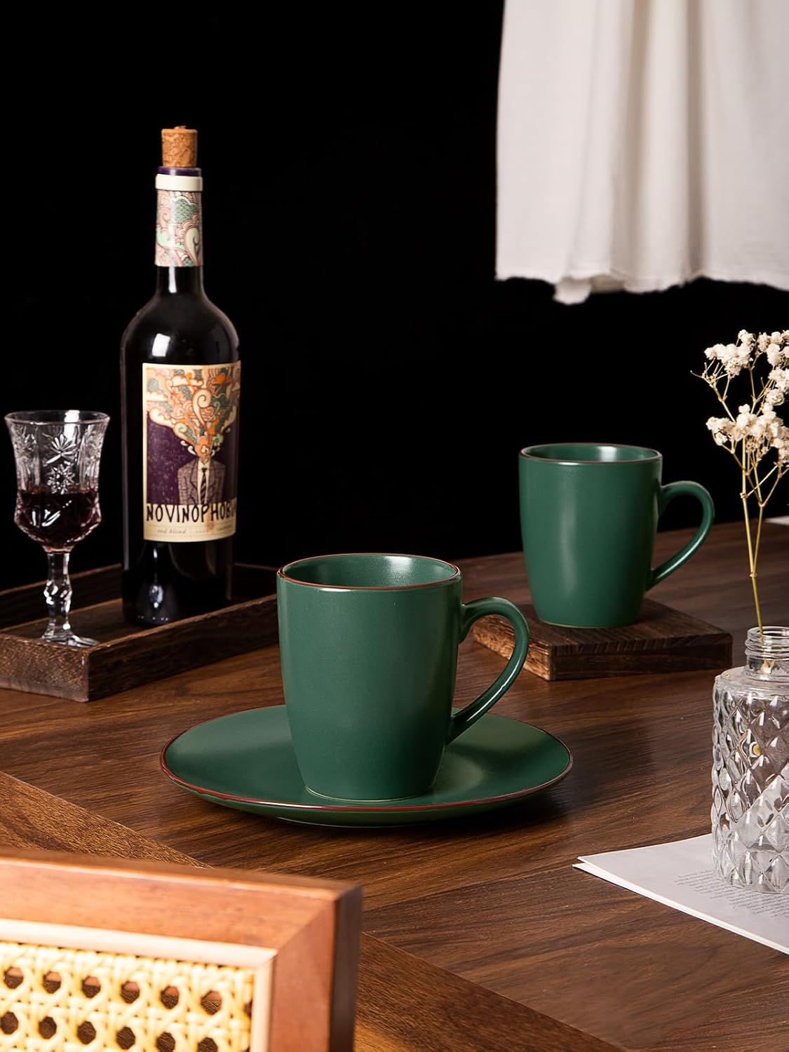 Venus Coffee Mugs for 6, 14 oz Mug Set