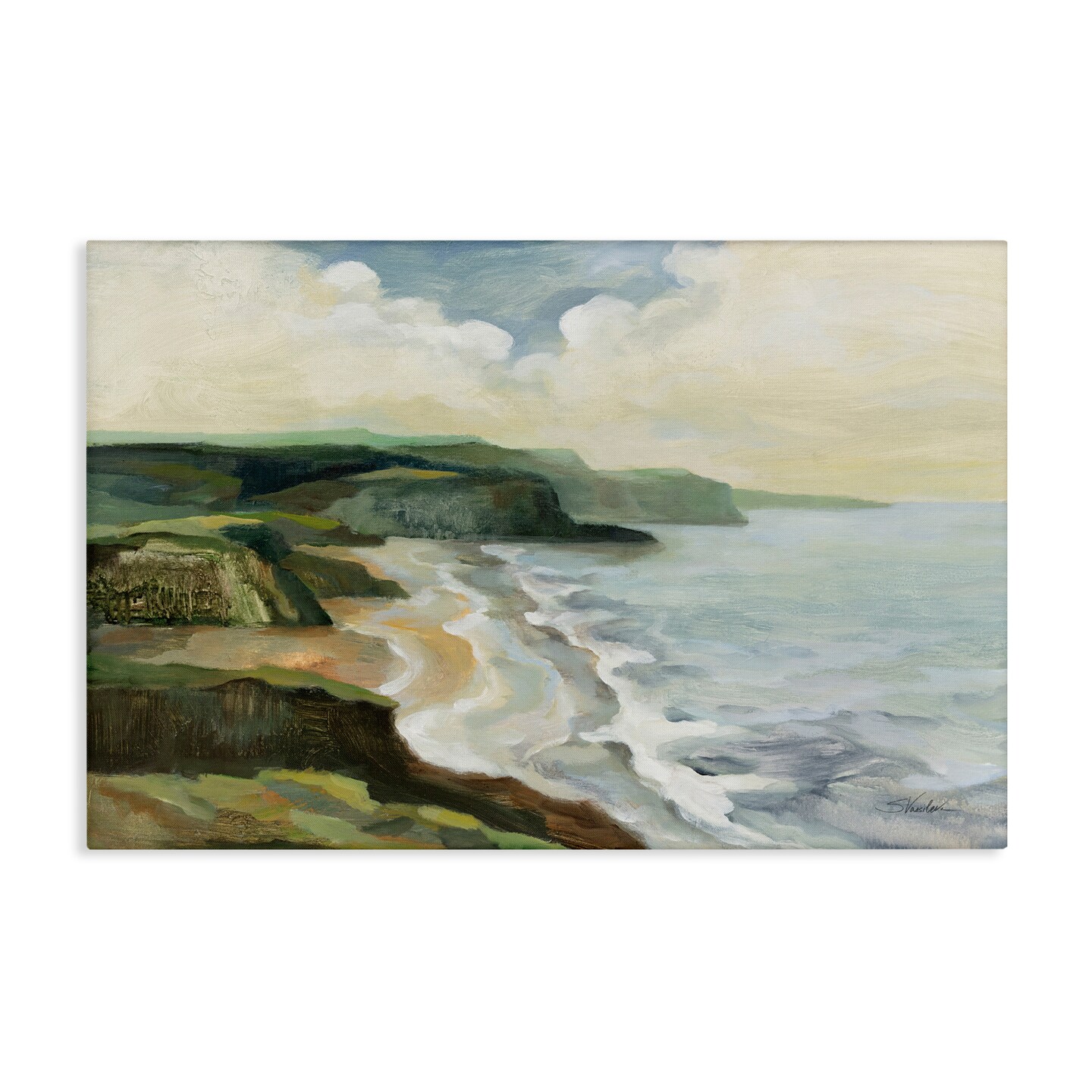 Stupell Industries Irish Coast Cliffs Canvas Design By Silvia Vassileva