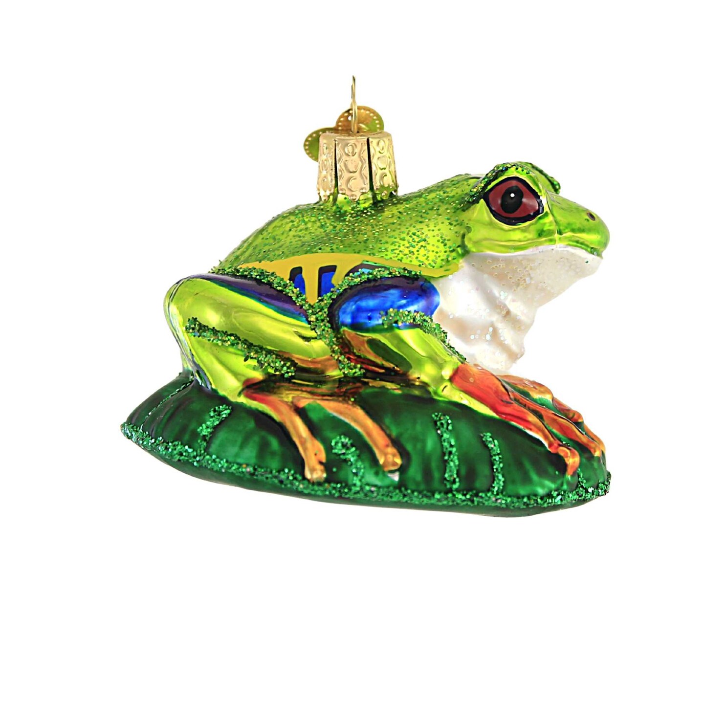 Old World Christmas 2.25 In Red-Eyed Tree Frog Tree Ornament , Superpower Of Nature