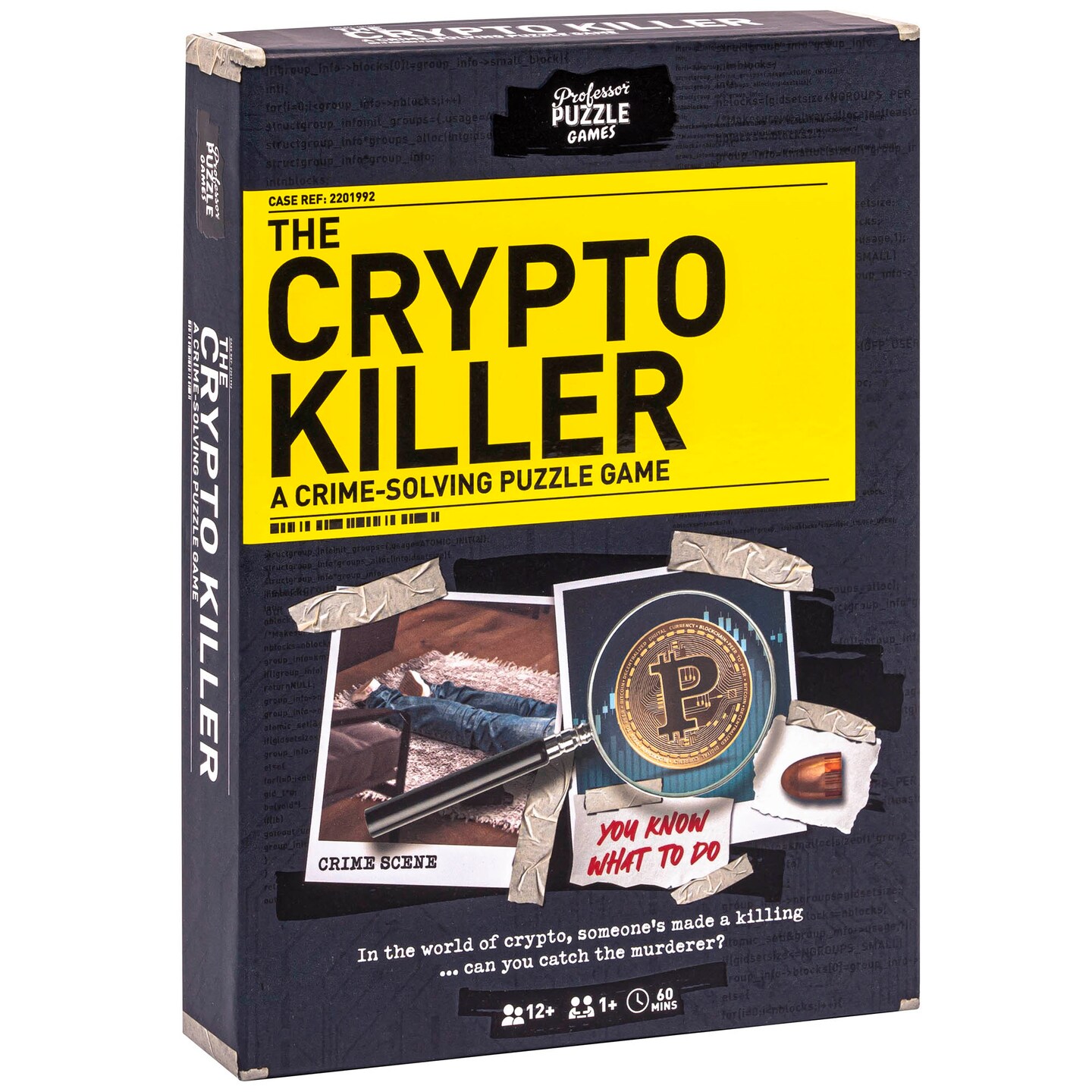 Professor Puzzle: The Crypto Killer - A Crime-Solving Puzzle Game, Assess Clues &#x26; Catch The Killer, Party Mystery Investigation, Ages 12+, 1+ Players