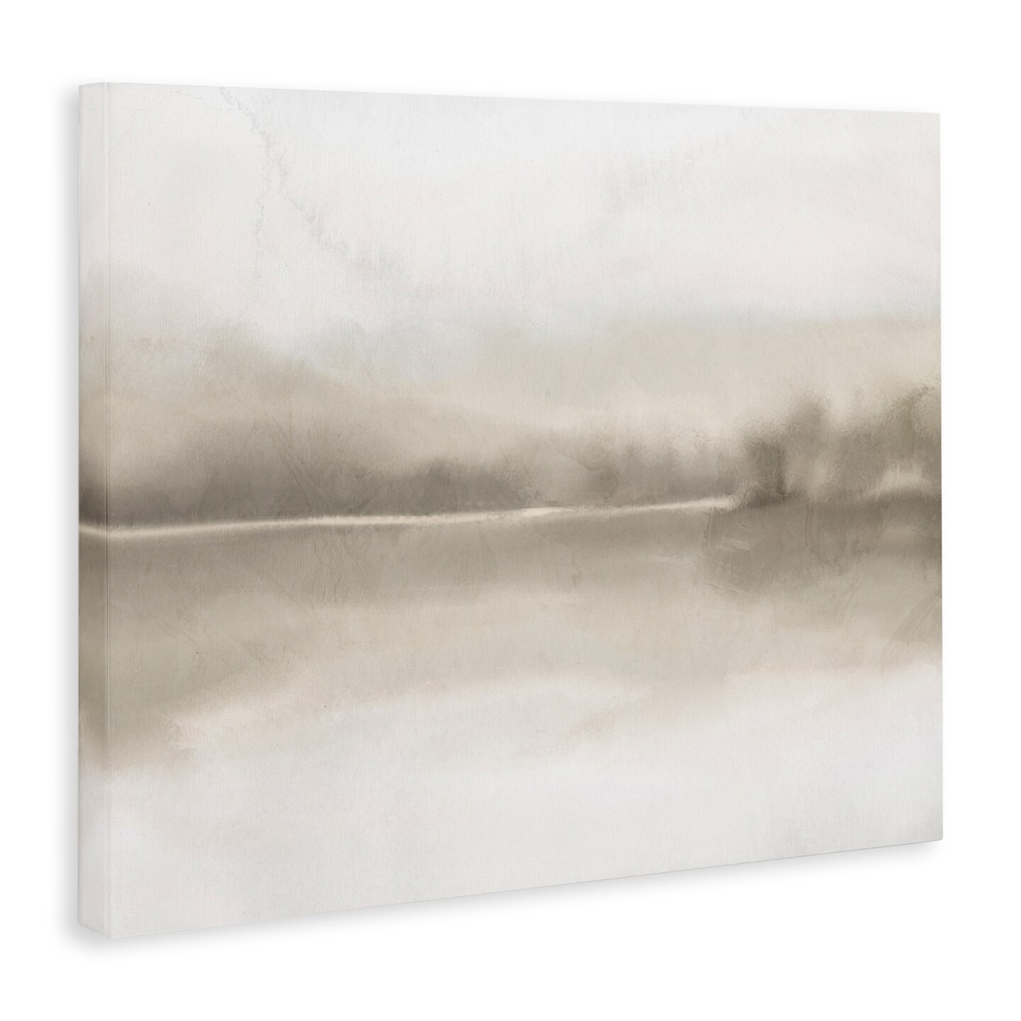 Stupell Industries Hazy Lakeside Landscape Reflection Modern Abstract Design Canvas Design By Ann Bailey