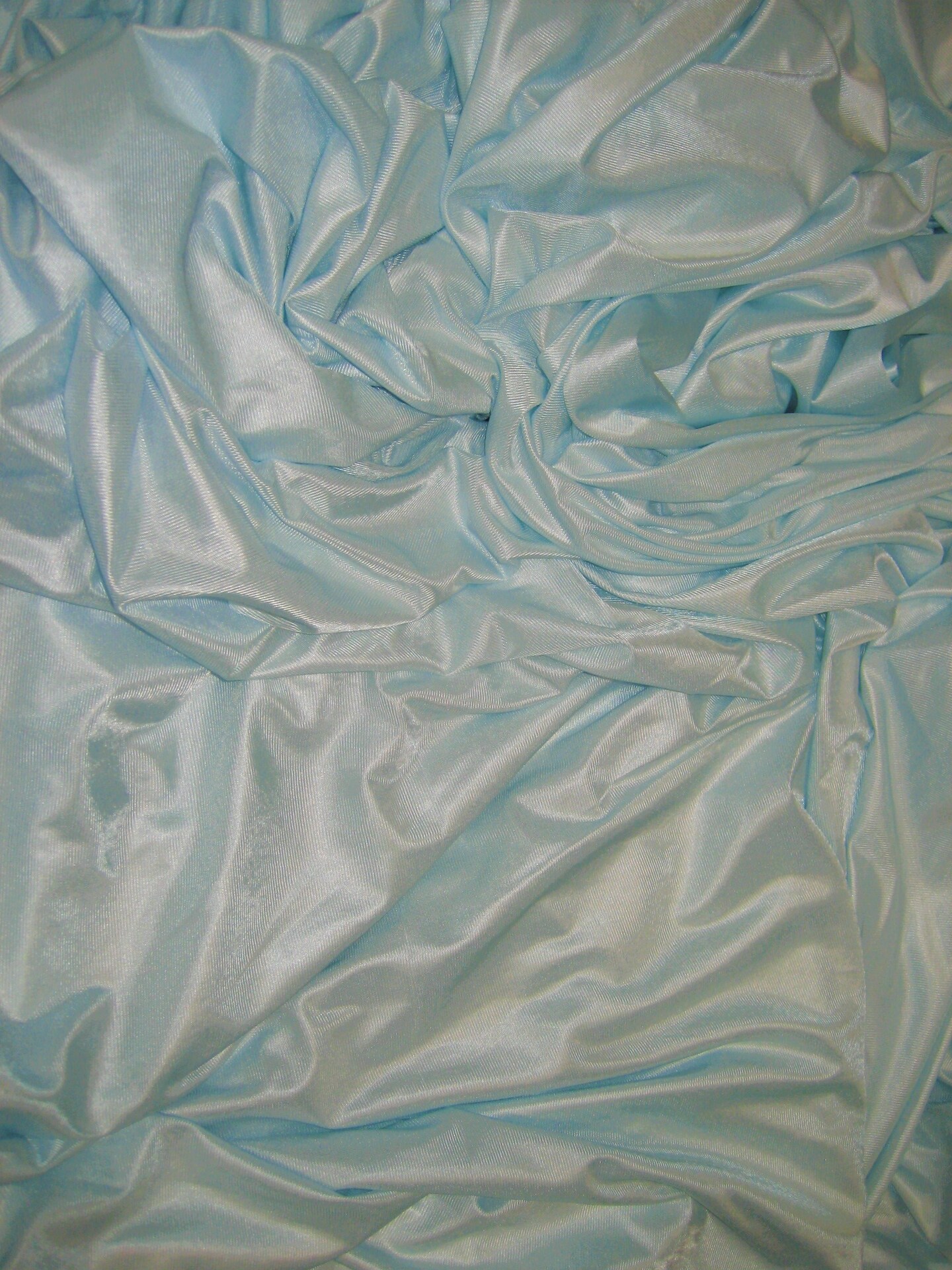 1 Yard Lt. Blue Polyester Fabric Low Stretch For Aerial Use Backdrops Crafts 108&#x2033;-120&#x2033; Wide