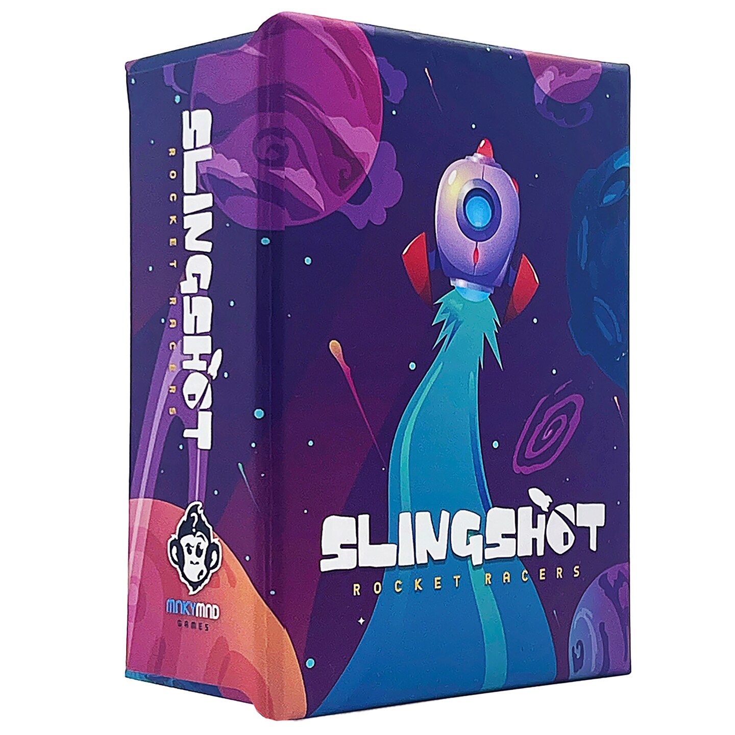 Mnkymnd Games: Slingshot - Dice Rolling Board Game, Space Pilot Race, Character Abilities, Galactic Navigation, Party &#x26; Family, Ages 8+, 1-4 Players