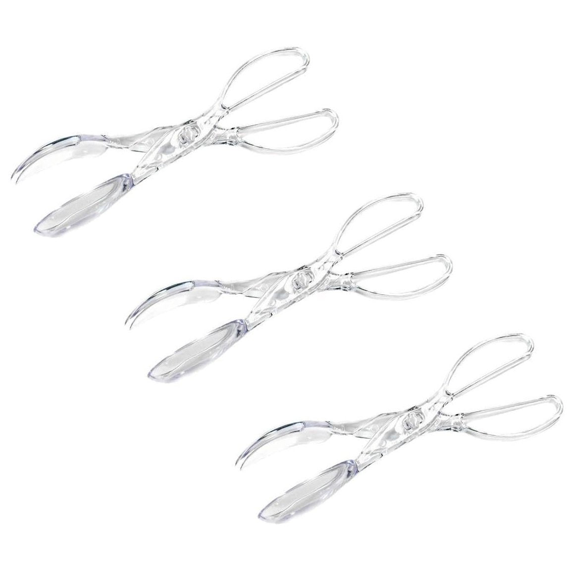 Chef Craft Heavy Duty Plastic Scissor Design Salad Serving Tongs