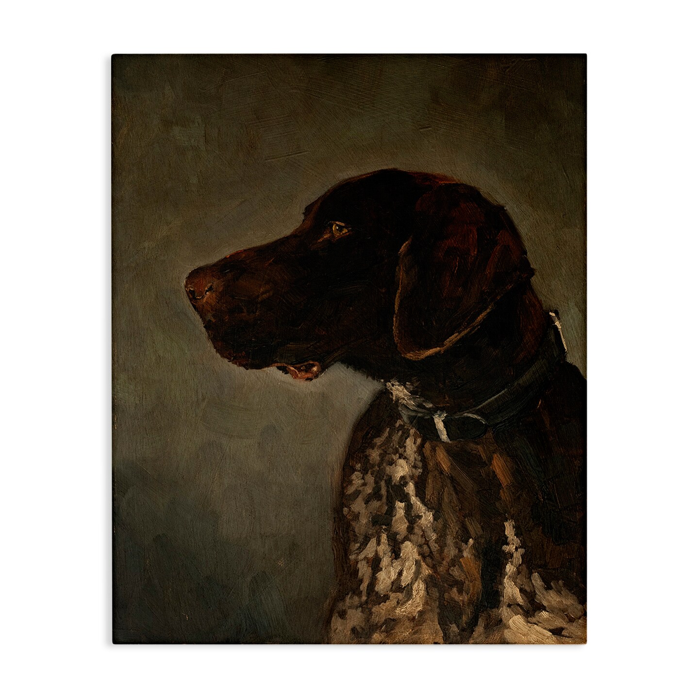 Stupell Industries Traditional Pointer Dog Portrait Canvas Design By Marian Parsons
