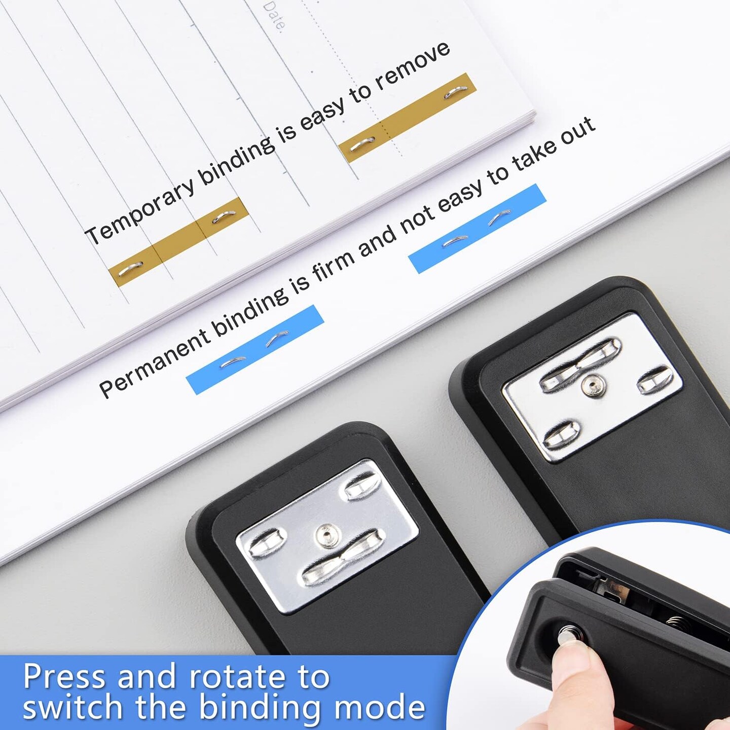 Desktop Office Stapler with 2000 Staples: Half Strip Desk Staplers, take 26/6 Staples 25 Sheets Capacity, Metal Construction, Non-Slip Base, Black, 2-Pack