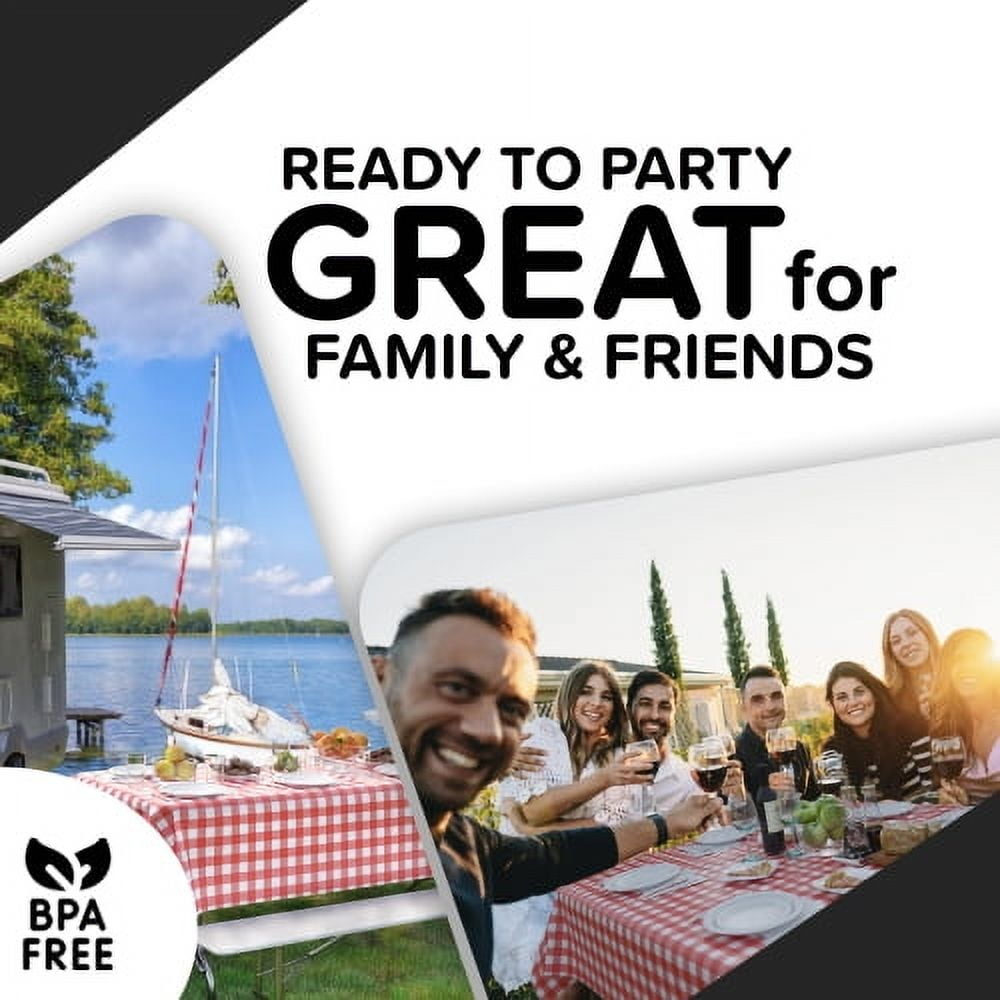 Exquisite Plastic Table Cover Roll – 40" x 100' Disposable Tablecloth Roll – Premium Thick 0.5 MIL Plastic Banquet Roll – Party Table Cover Roll for Events & Catering