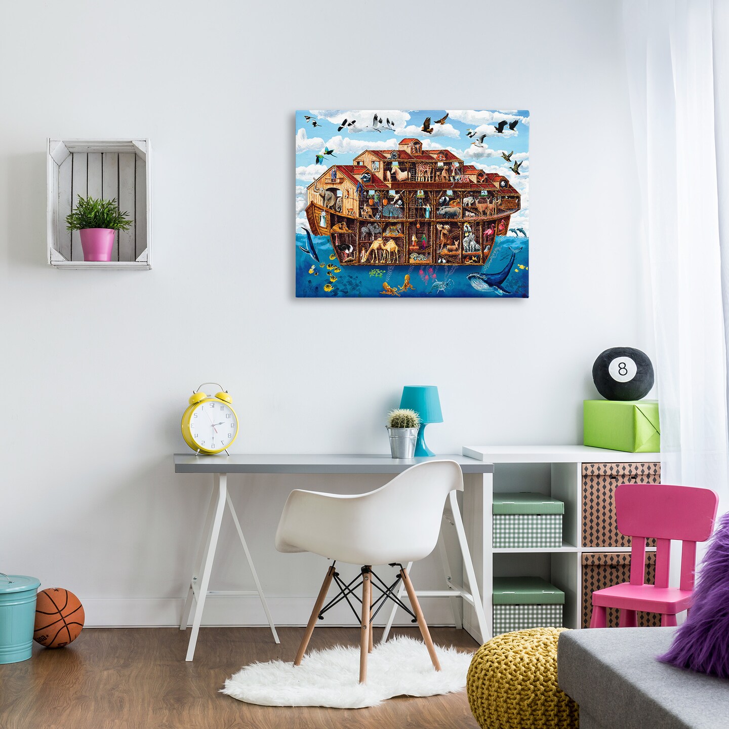 Stupell Industries Noah's Ark Animals Canvas Design By Art Poulin