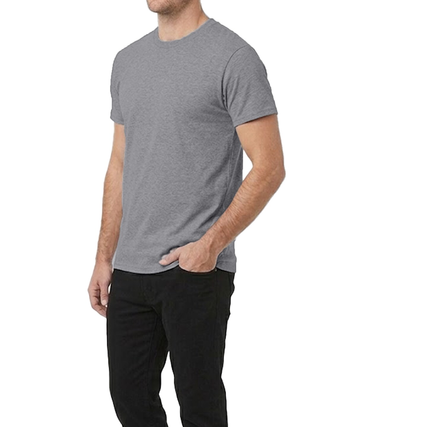 Gildan Heavy Cotton Crewneck T-Shirt Craft Bundle, Graphite Heather Unisex Short Sleeve Blanks for DIY Printing