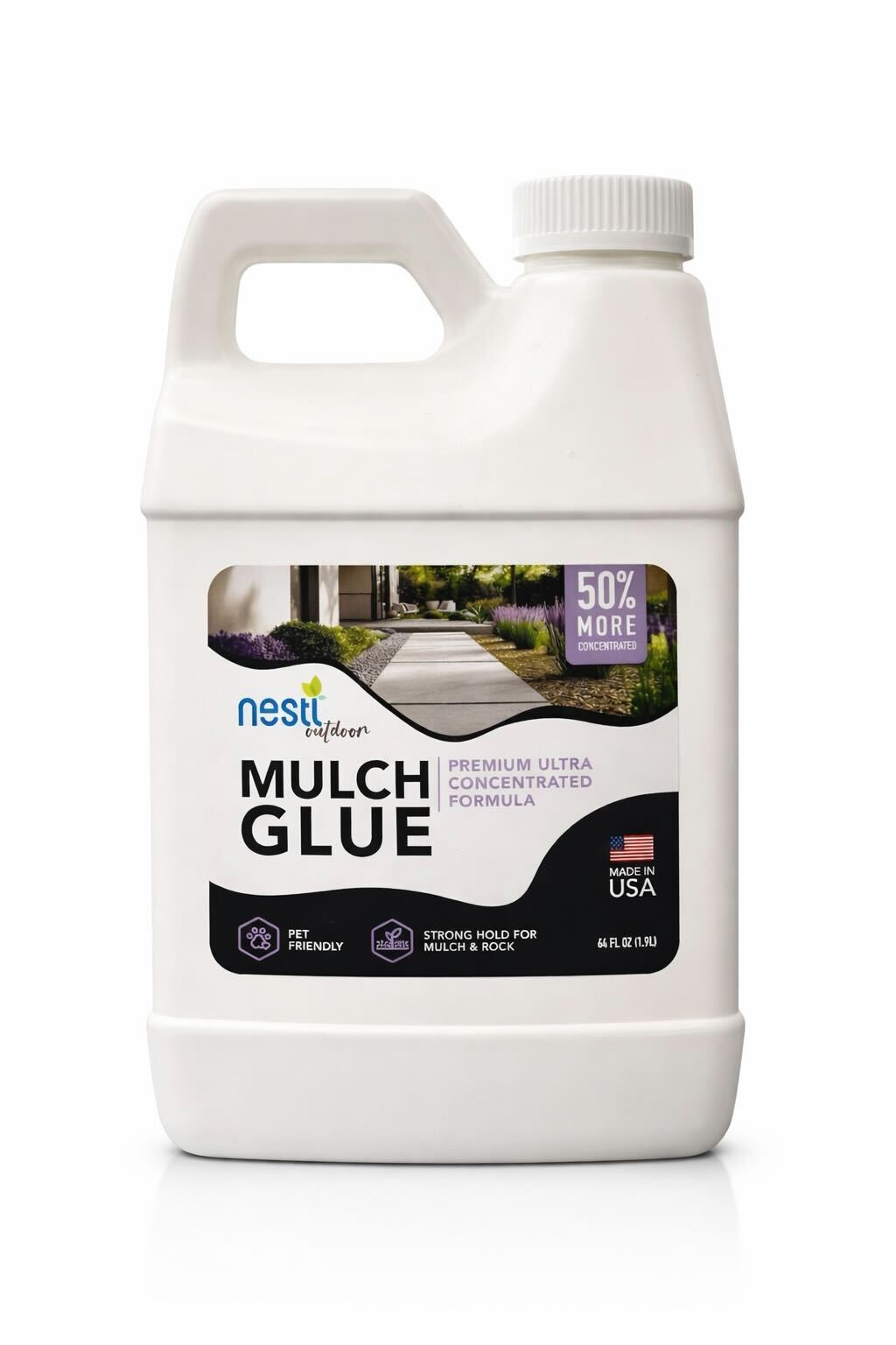 Hearth & Harbor Mulch Glue for Landscaping, Stone Glue for Gravel ...