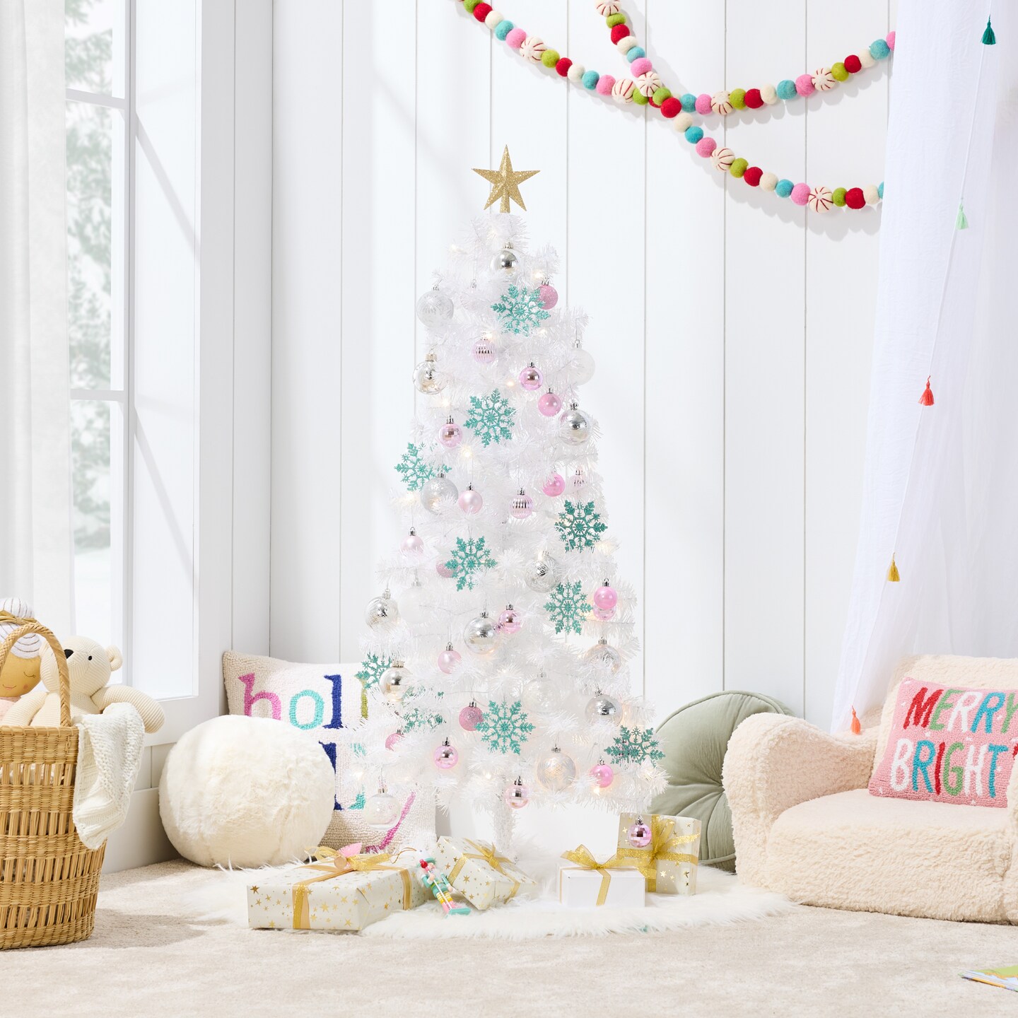 Best Choice Products 4ft Pre-lit Colored Christmas Tree, Artificial Tree Holiday Decor w/ LED Lights