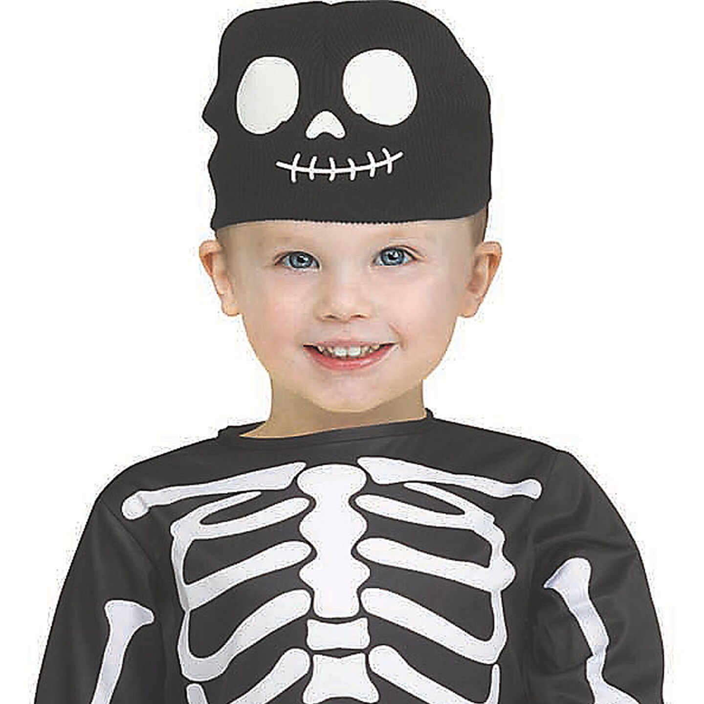 Toddler Skeleton Jumpsuit Costume Black White Halloween Outfit
