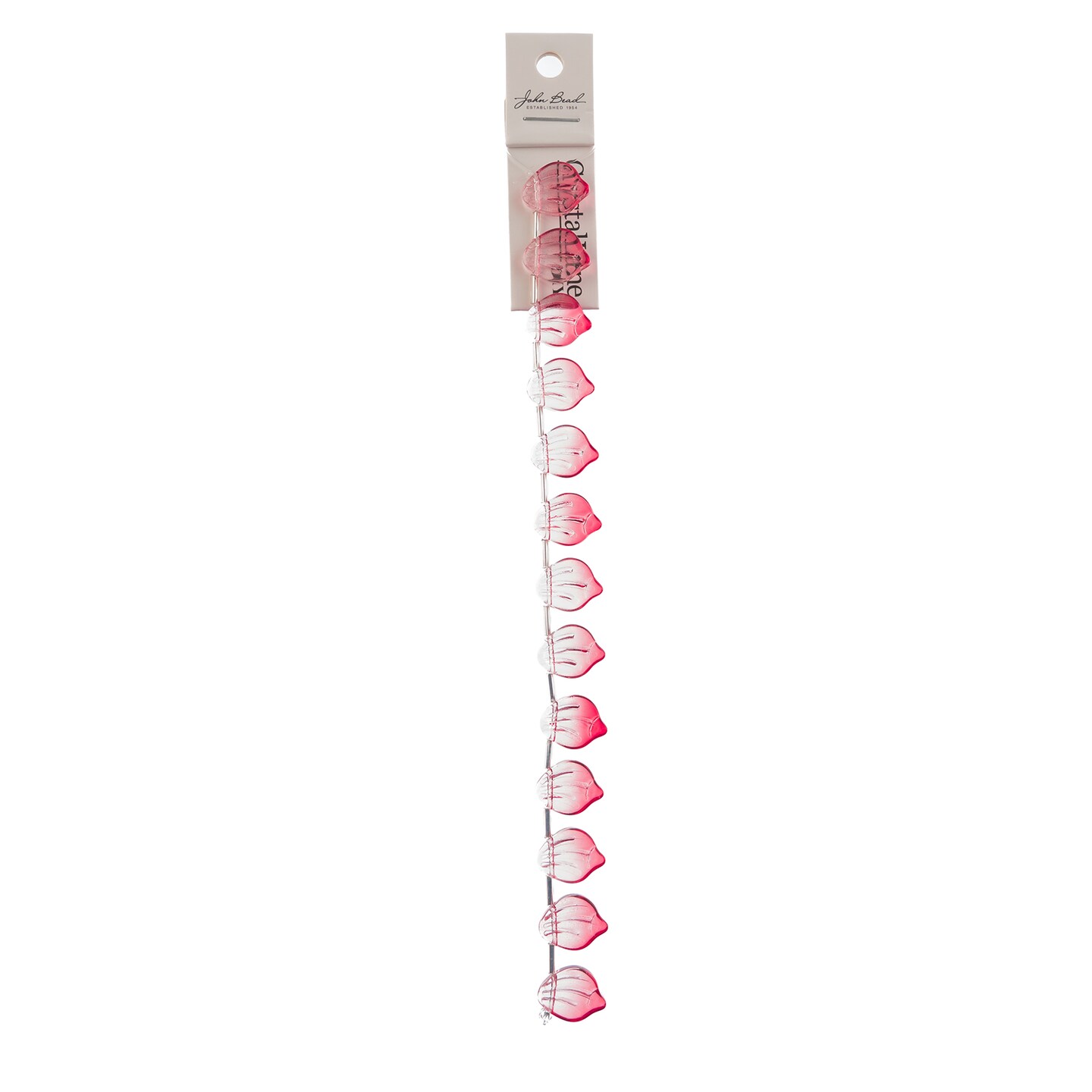 Crystal Lane DIY Glass Garden 7in Flower Petals Bead Strand