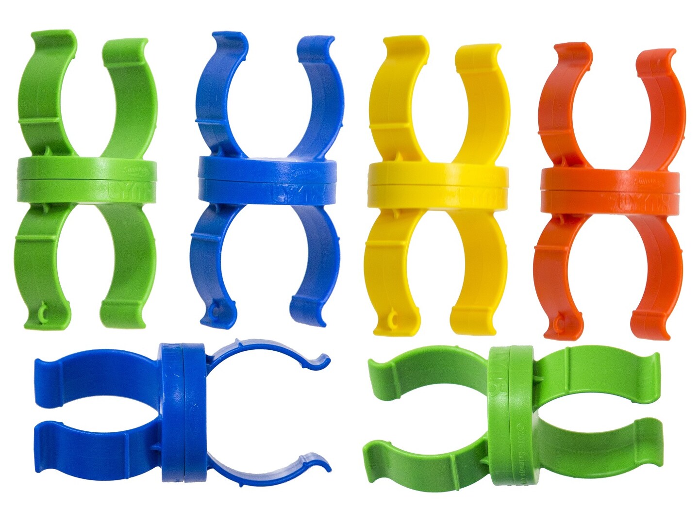 SwimWays Set of 6 Green and Blue Noodle Lynx Swimming Pool Connecting Toy - 4.75"