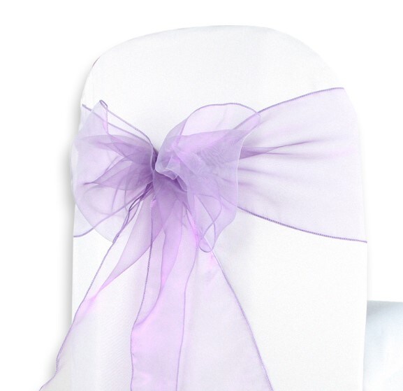 10pcs Organza Chair Sashes Tulle Chair Bows Tie Ribbon for Wedding Birthday Party Ceremony Special Events Banquet Venue Hotel Decoration