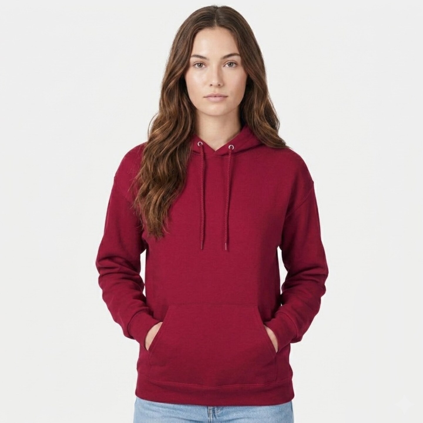 Hanes Unisex Eco Friendly Midweight Pouch Pocket Hooded Sweatshirt For Layering Outfits