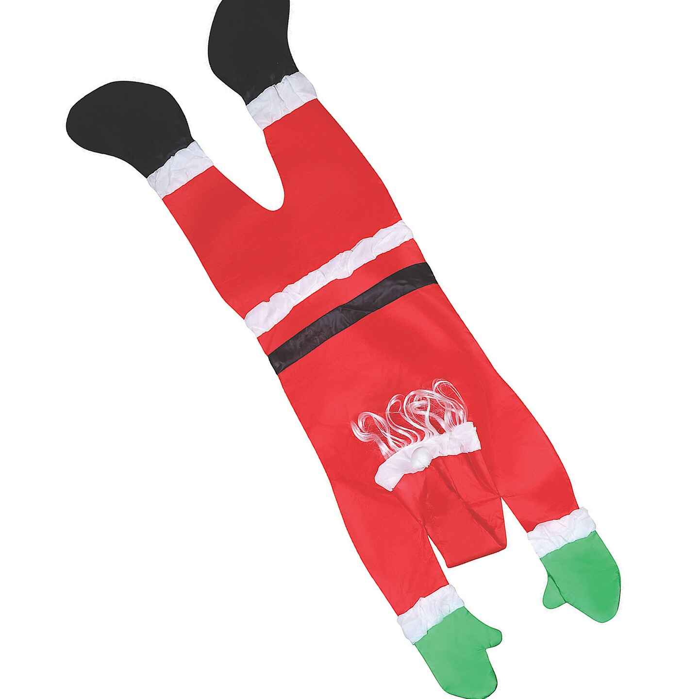 Santa Hanging From Gutter