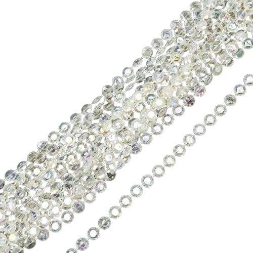 10 yards Crystal Like Garland with Iridescent Beads Wedding Centerpiece