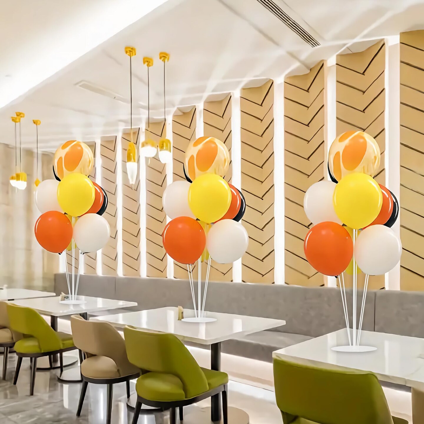 Balloon Stand 8 Set Balloon Sticks with Base Balloon Stands, Balloon Arch Stand for Birthday Decorations, Balloon Arch Kit for Table Balloon Holders for Party Decorations New Year Halloween Wedding