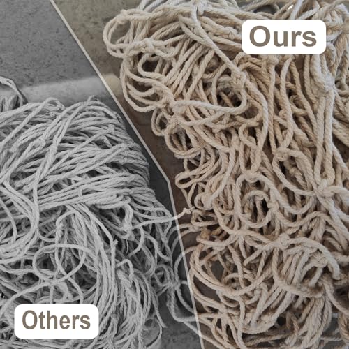 2 Pack Fish Net Decorations for Party,Natural Cotton Hawaiian Party Fishing Net Decorative, Nautical Themed Cotton Fishnet Under The Sea Pirate Party Ocean Beach Decor