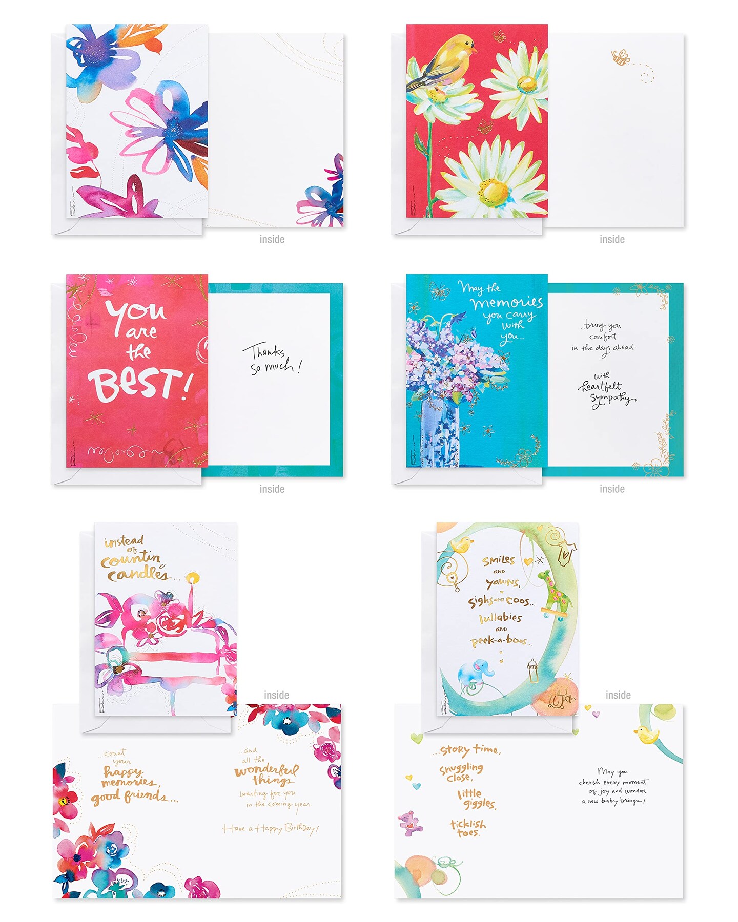 American Greetings All Occasion Card Bundle, Kathy Davis Designs (40-count)