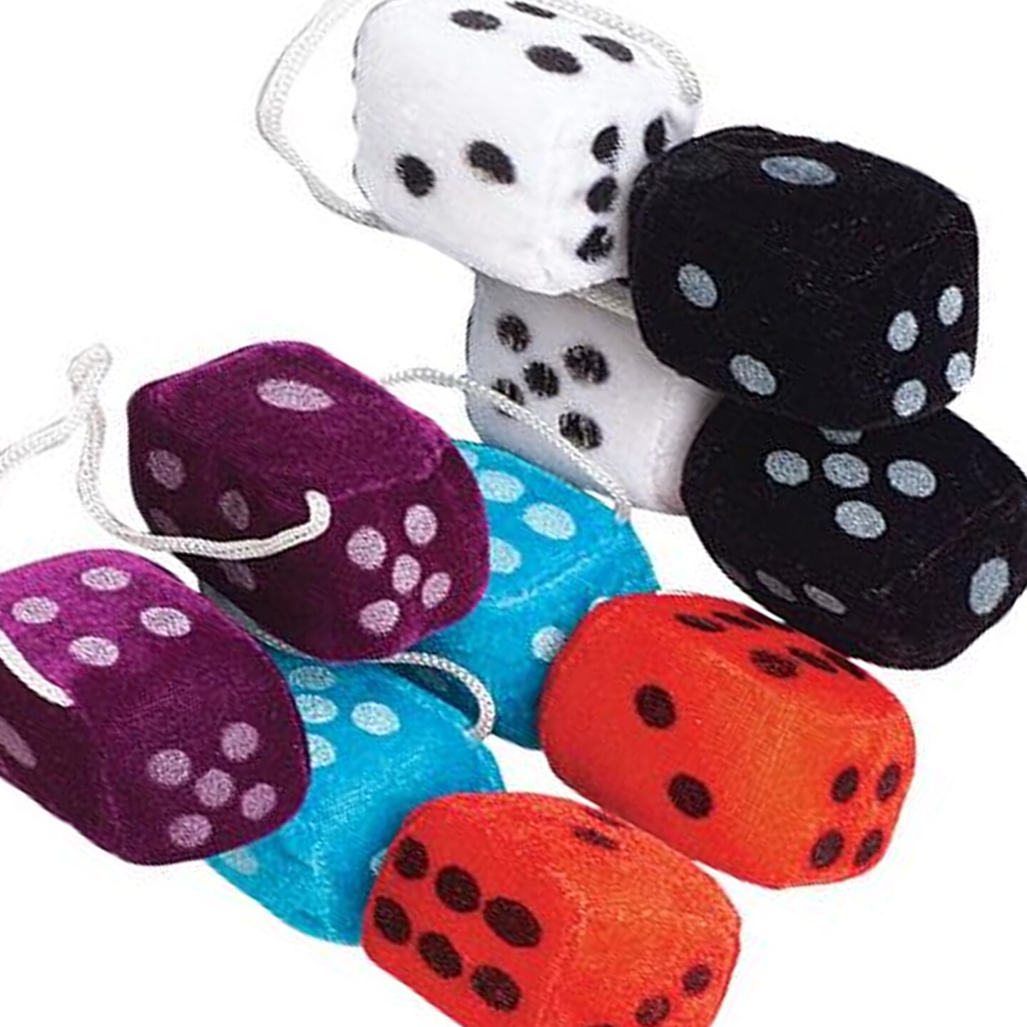 Small Plush Dice 1 1/2 Inch Include 12 Units