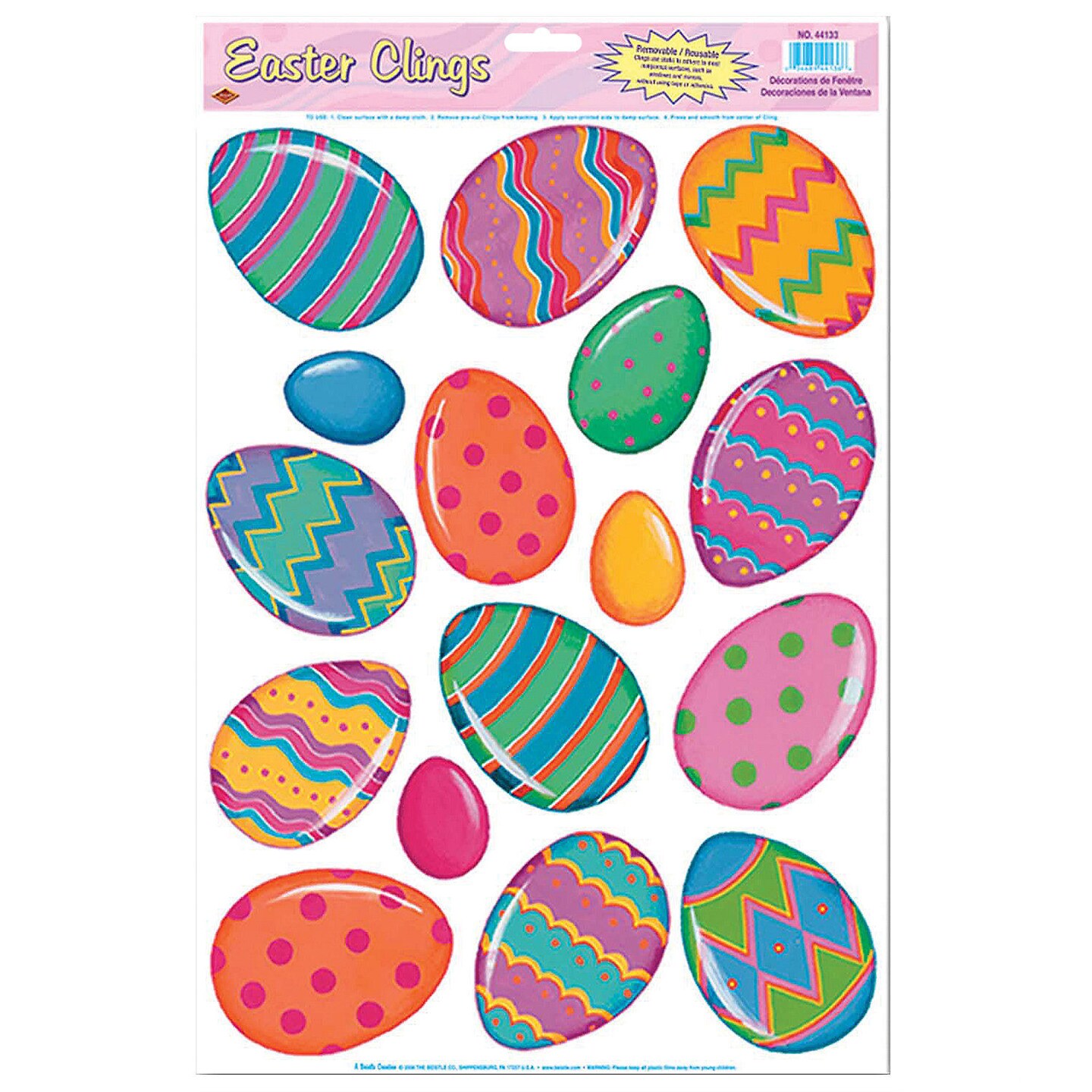 Bright Egg Window Clings