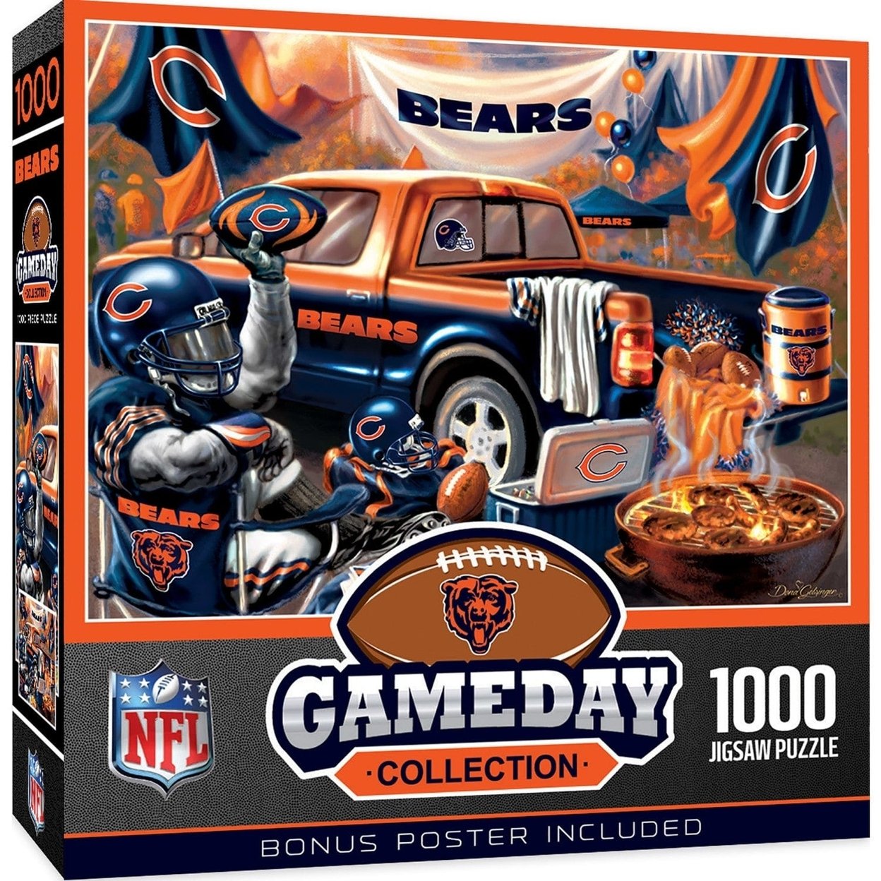 Chicago Bears 1000 Piece Jigsaw Puzzle 19.25X26.75 Eco-Friendly Chipboard