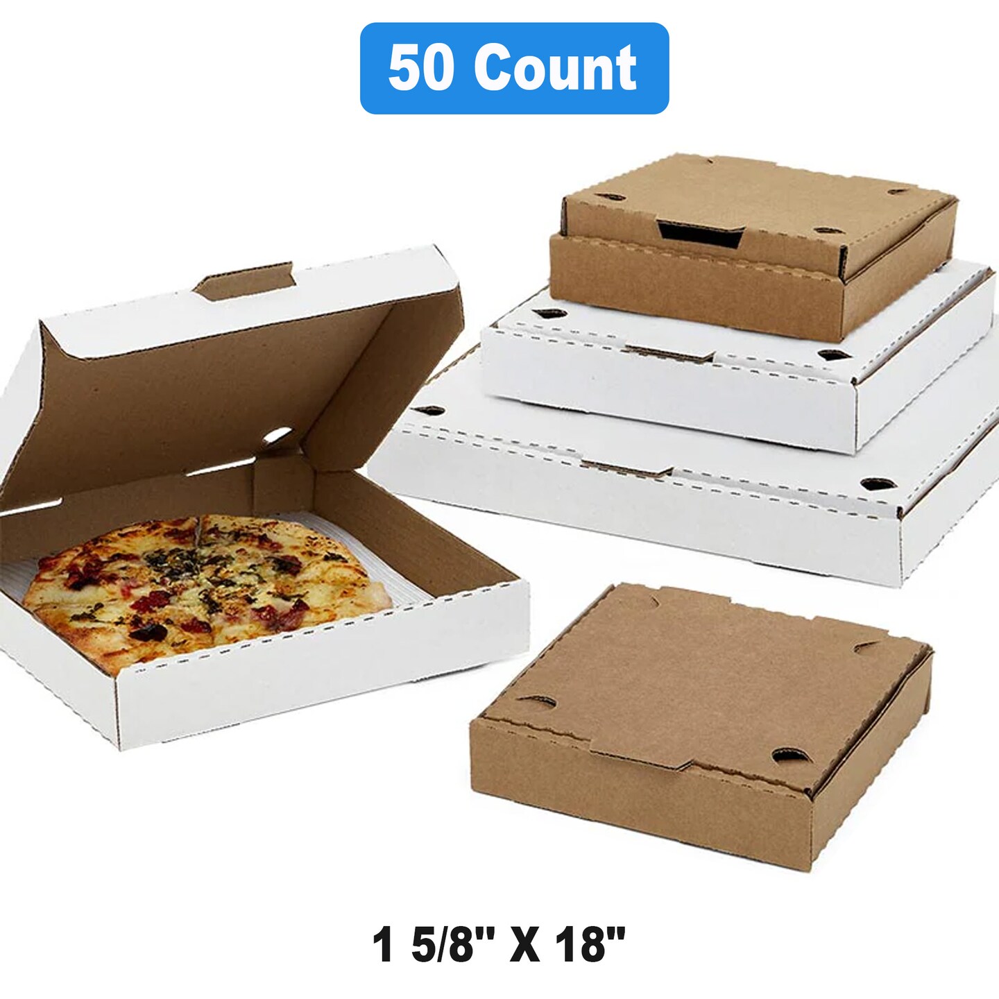 Heavy Duty WhitePizza Boxes 16&#x22; x 16&#x22; x 1.625&#x22;