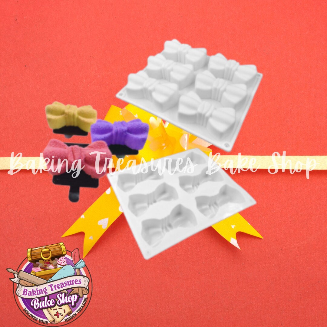 6ct Bow silicone mold
