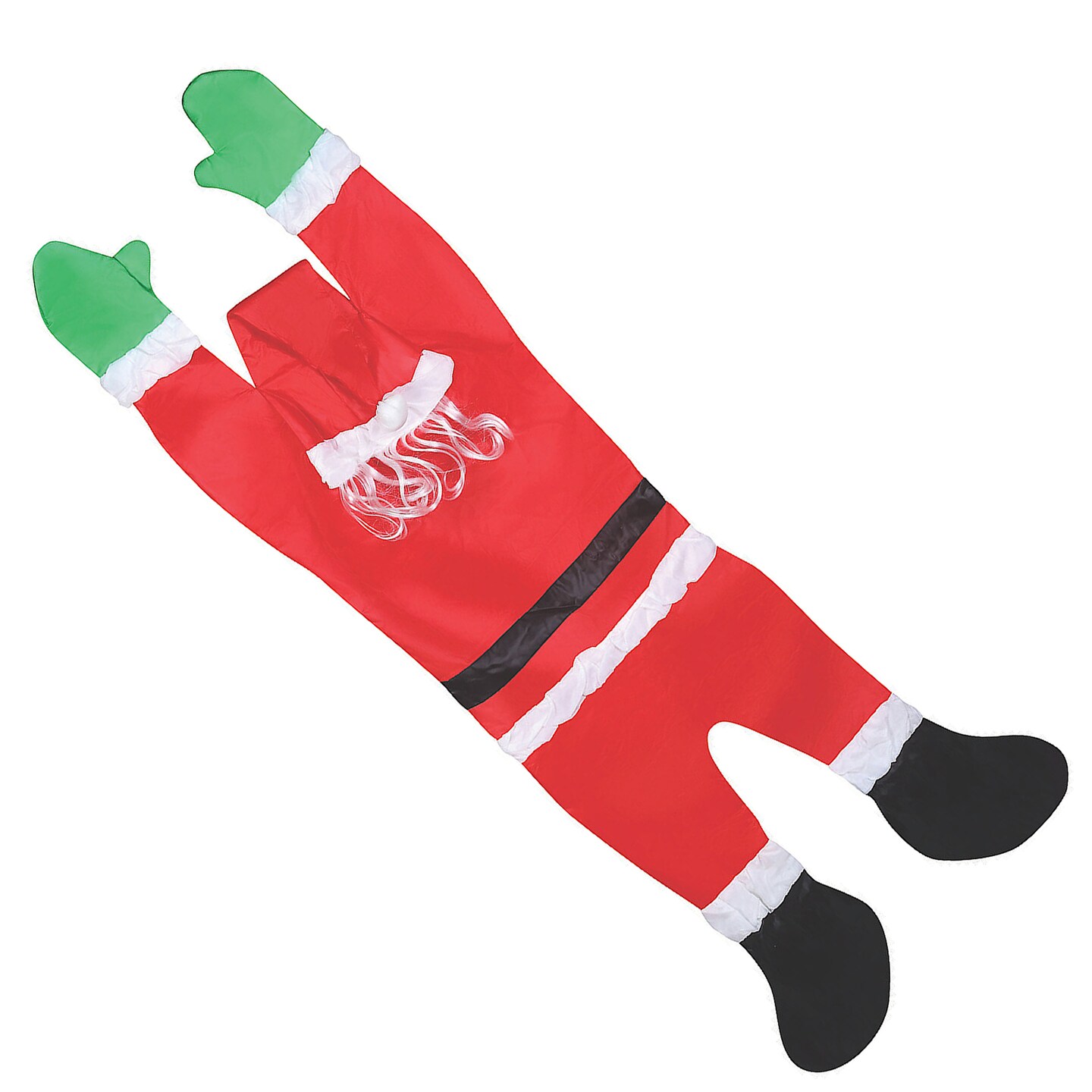 Santa Hanging From Gutter