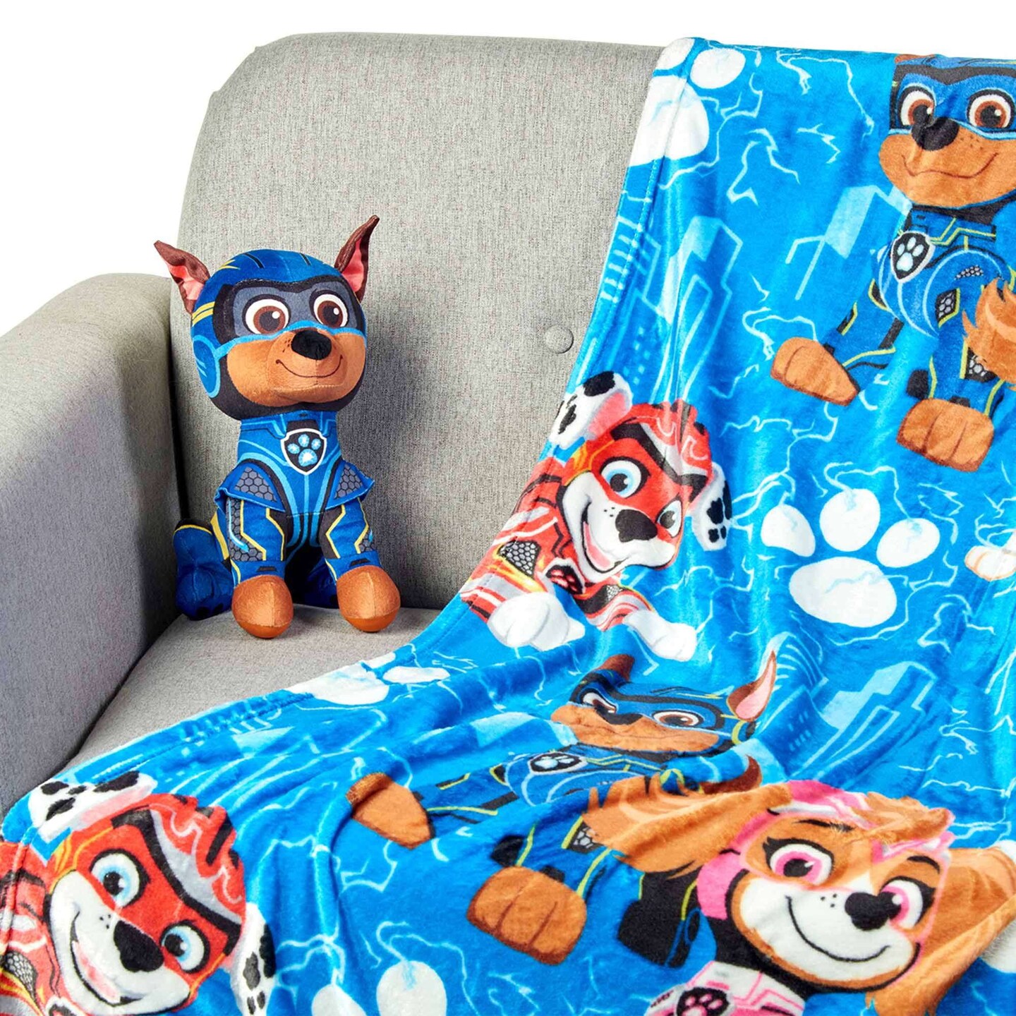 Nickelodeon Paw Patrol Kids Hugger with Silk Touch Throw Blanket Blue 50 x 60 Inches