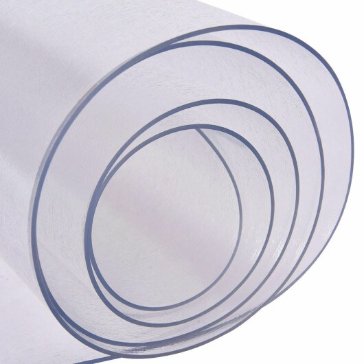 47&#x22; PVC Clear Chair Floor Mat Protect Floors from Chair Damage Wear and Tear Suitable for Hard Wood Floors