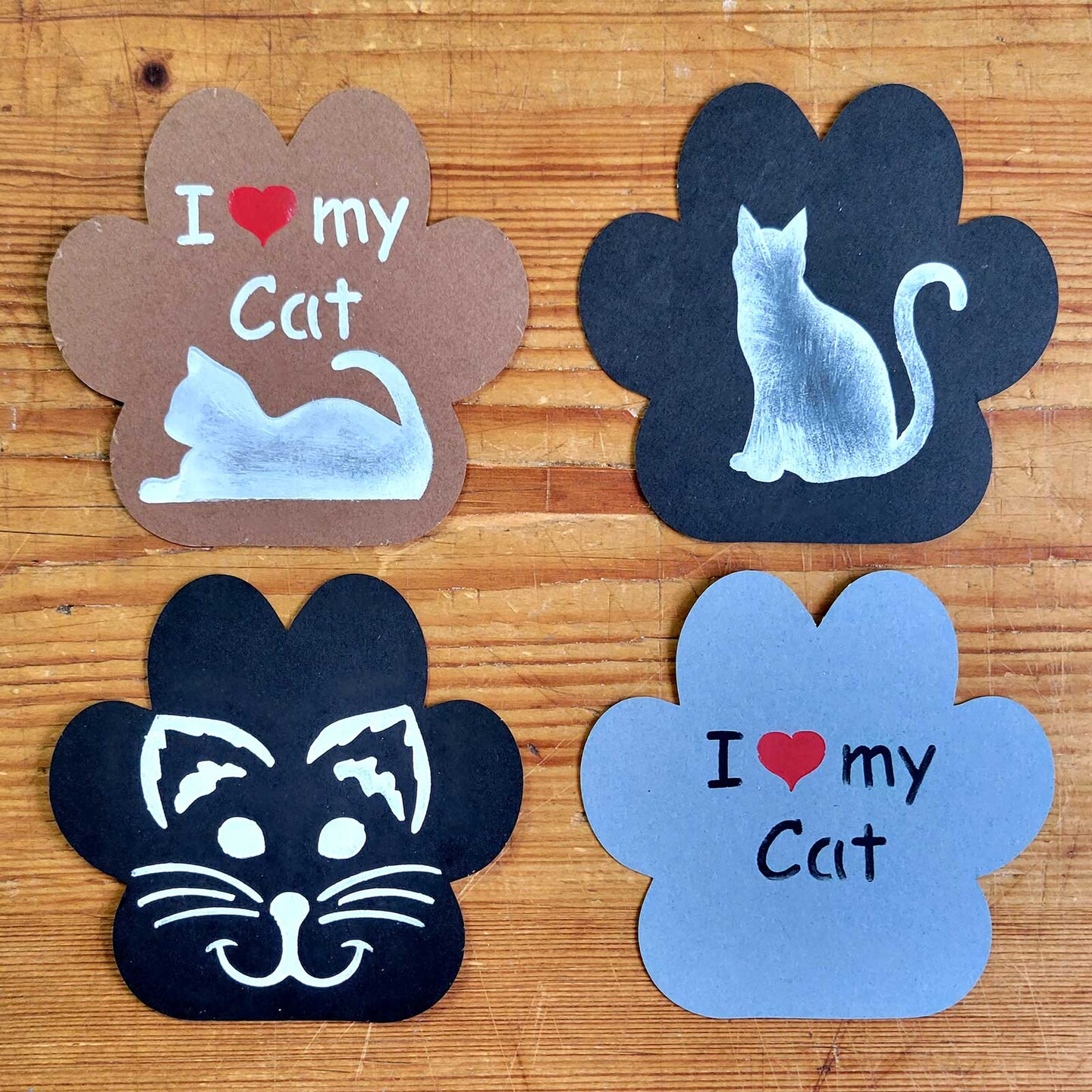 I Love My Cat Cookie &#x26; Craft Stencil | CM028 by Designer Stencils | Cookie Decorating Tools | Baking Stencils for Royal Icing, Airbrush, Dusting Powder | Craft Stencils for Canvas, Paper, Wood | Reusable Food Grade Stencil