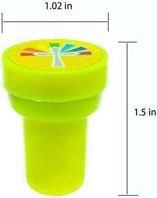 Tiny Mills 24 Pcs He Lives Jesus Stampers for Kids Easter Egg Fillers Basket Stuffers VBS Sunday School Rewards Prizes