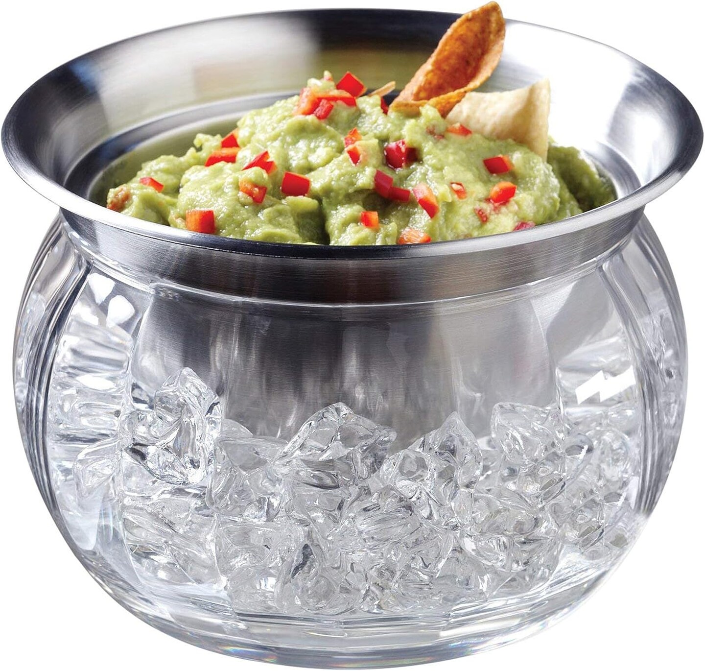 Iced Dip-On-Ice Stainless-Steel Serving Bowl 22oz
