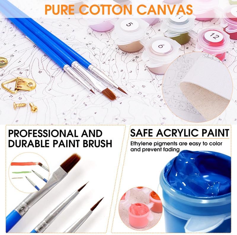 Paint by Numbers Kits for Adults Skeleton