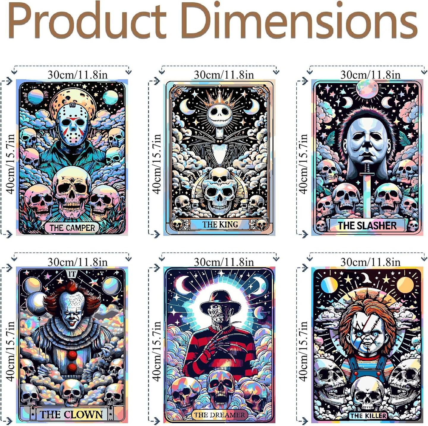 6 Packs Halloween Paint by Number Kits