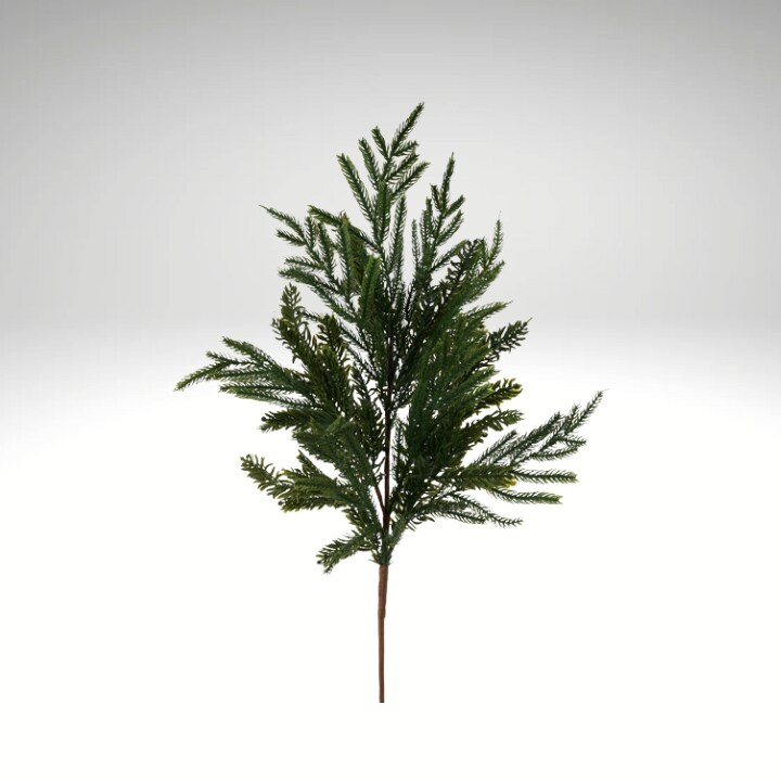 30&#x22; Realistic Ming Pine Spray | Faux Noble Fir Christmas Greenery -XX9782