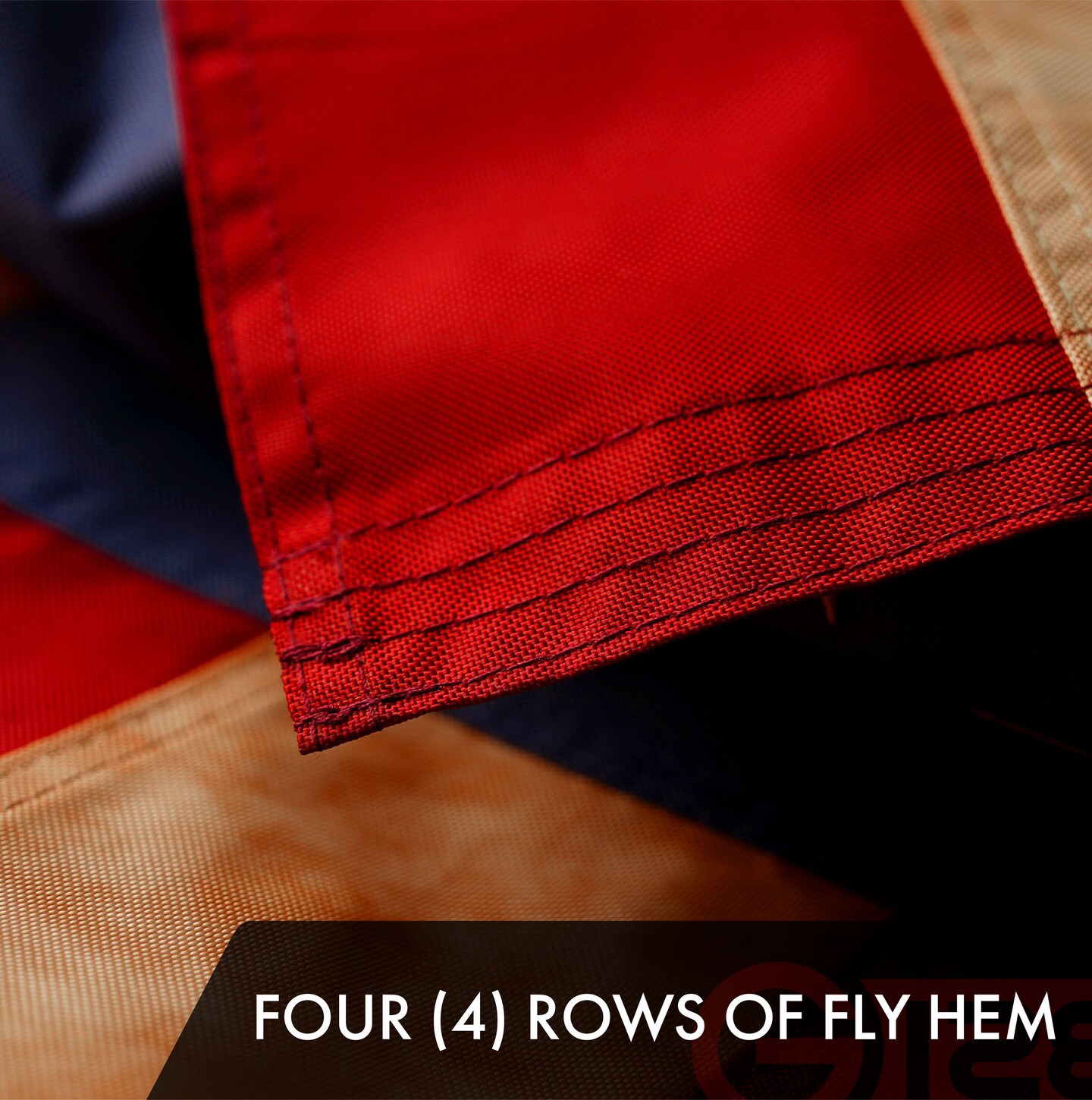 G128 American USA Tea-Stained Flag | 6x10 Ft | ToughWeave Pro Series Embroidered 420D Polyester | Embroidered Stars