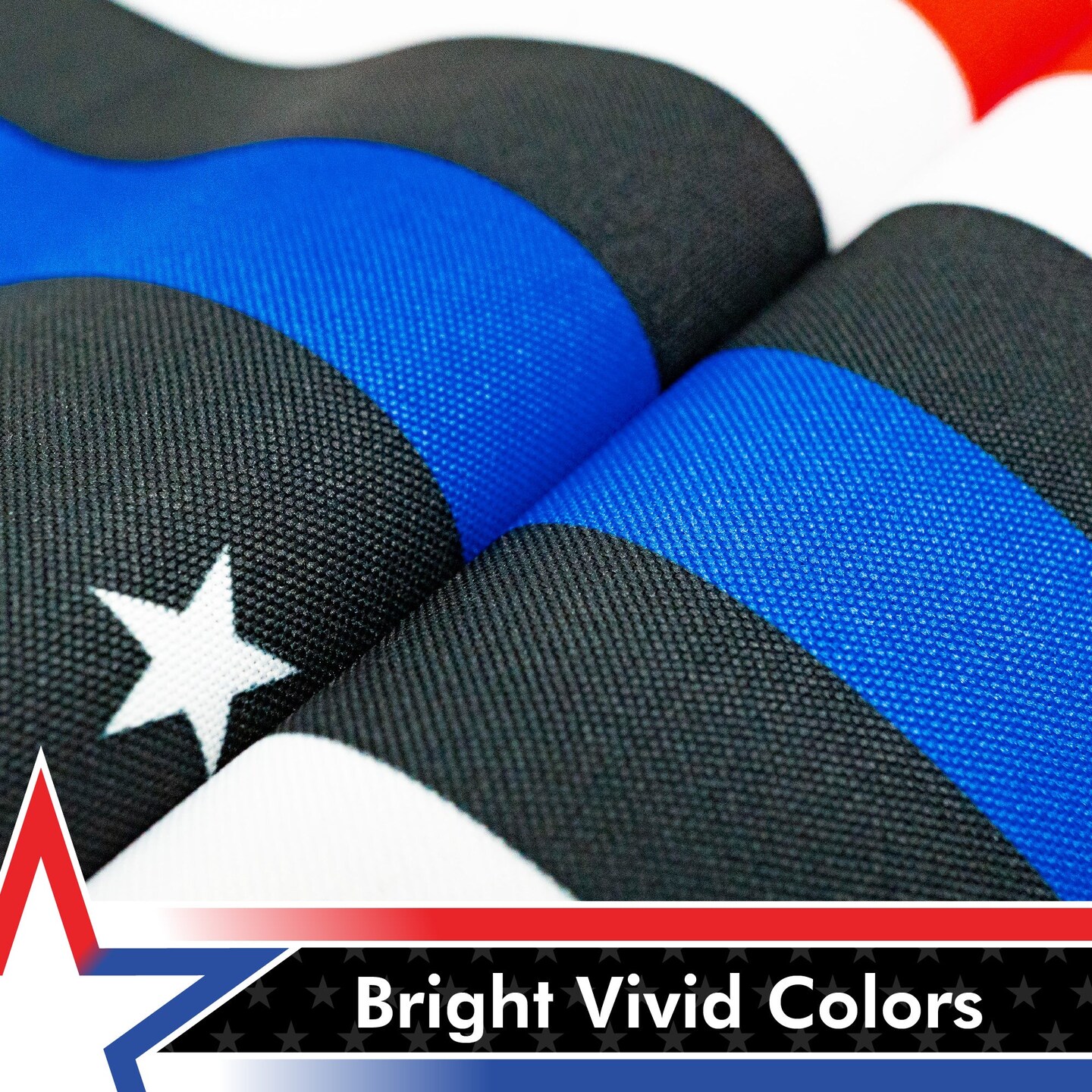 G128 Blue Lives Matter American USA Police Flag Garden Flag | 12x18 Inch | Printed 150D Polyester - Honoring Men Women Law Enforcement Officers Red Black White Blue Outdoor Flag