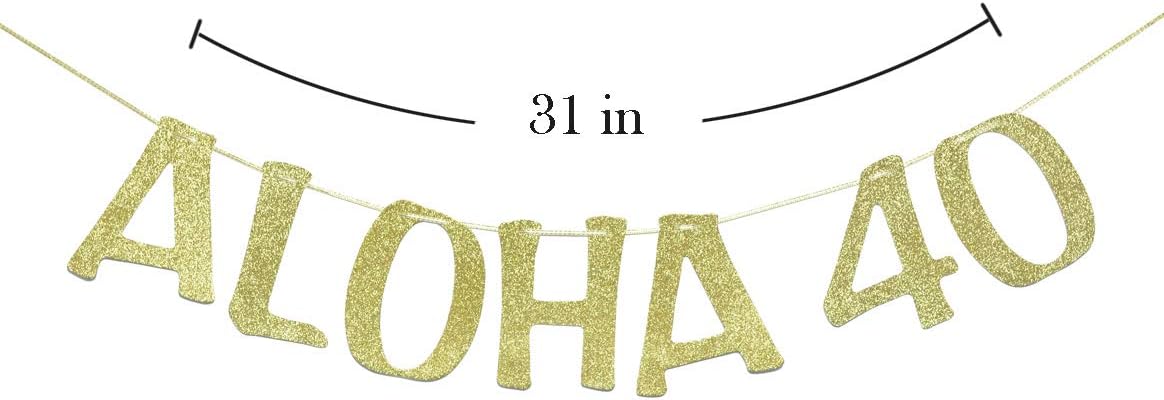 Birthday Banner Garland for 40th