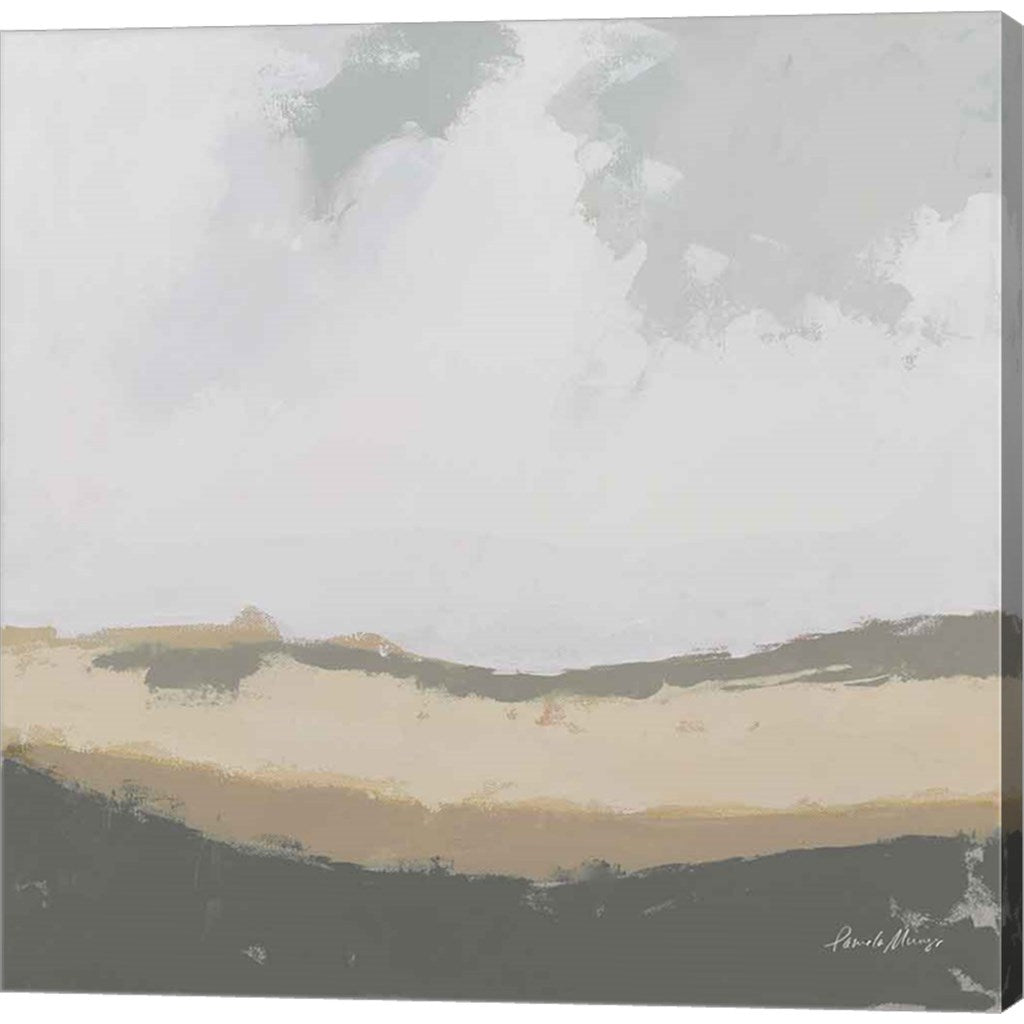 Hills Beyond Hills Neutral by Pamela Munger - 24x24 Canvas Art Print