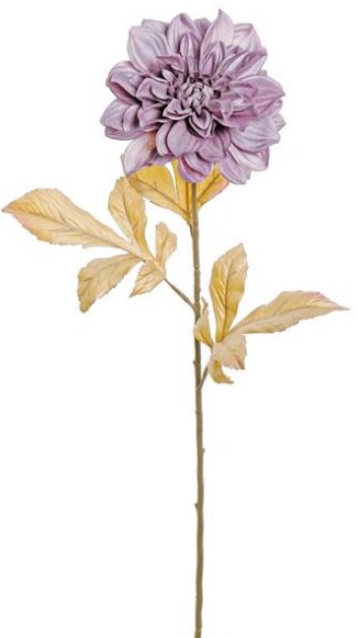 29" Pearl Purple/Mauve Artificial Dahlia Stem | Shimmer Faux Flower-L750-PRLMV