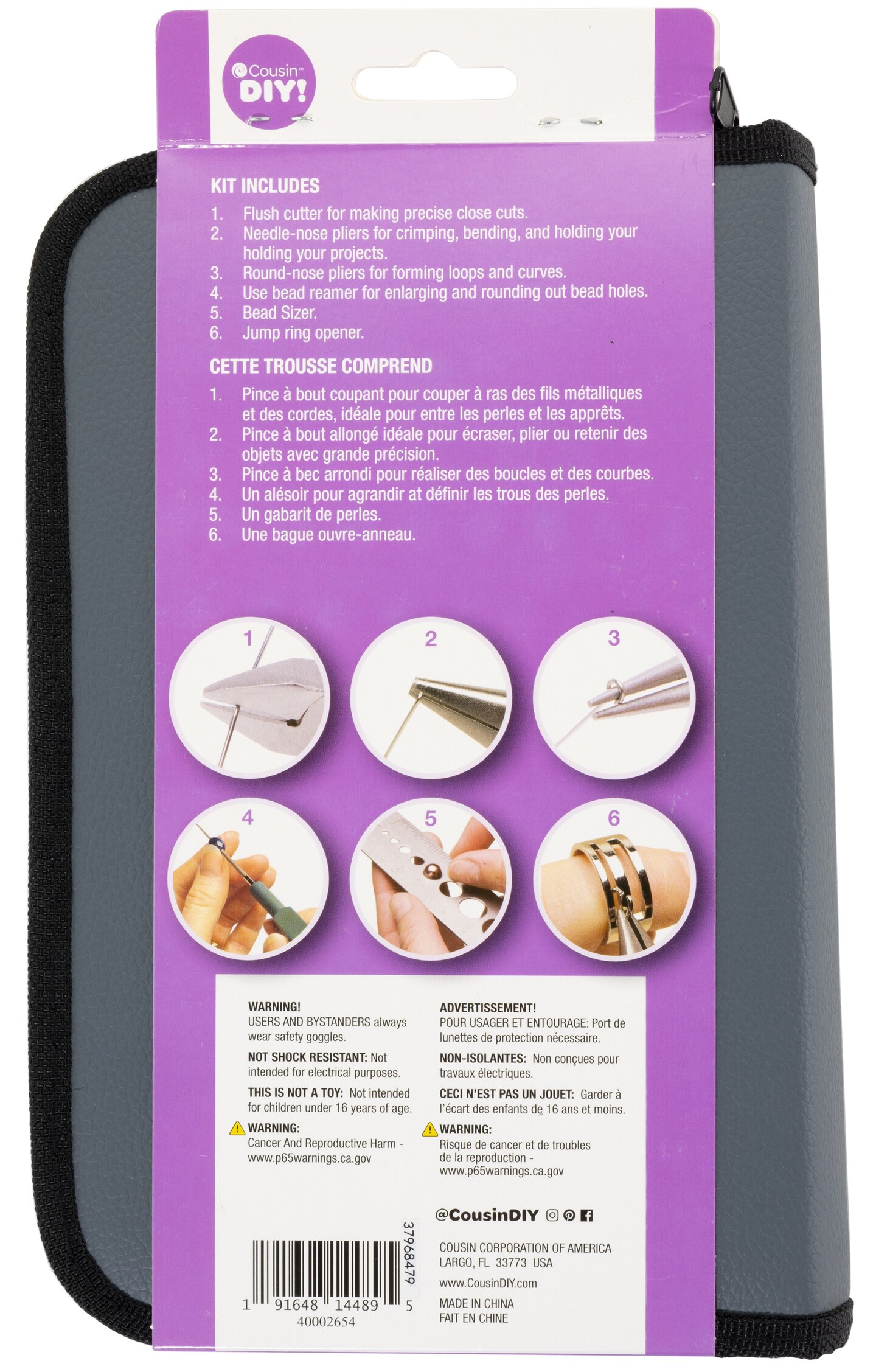 CousinDIY Precision Comfort Jewelry Making Tool Kit-6pcs