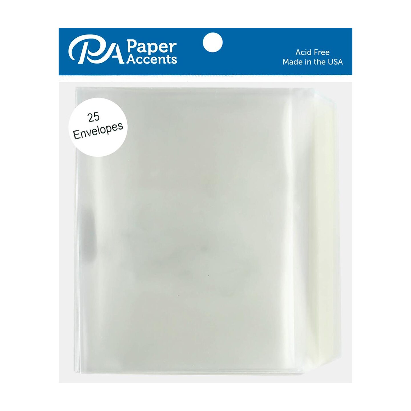Envelope 4.38x5.75 25pc Translucent Clear