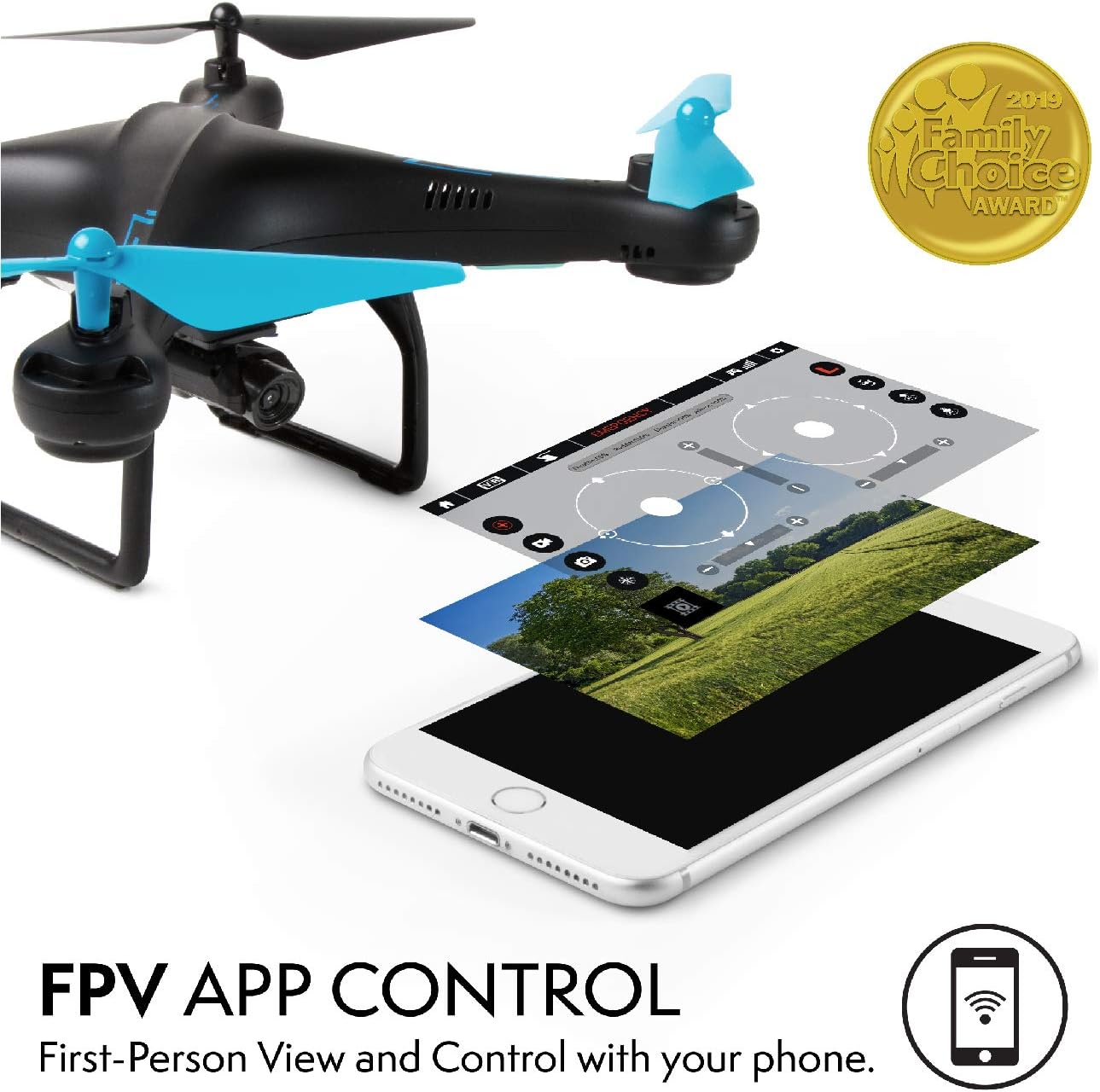 Force1 U45W Blue Jay Drones with Camera for Adults and Kids